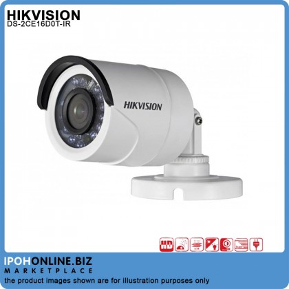 Hikvision DS-2CE16D0T-IR 2MP 3.6mm 1080P Fixed Mini Bullet Camera