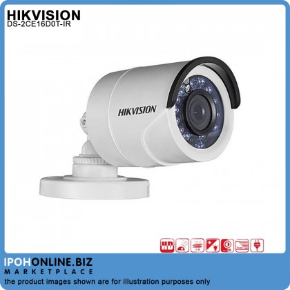 Hikvision DS-2CE16D0T-IR 2MP 3.6mm 1080P Fixed Mini Bullet Camera