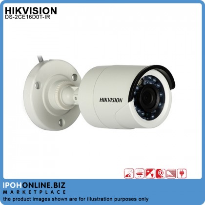Hikvision DS-2CE16D0T-IR 2MP 3.6mm 1080P Fixed Mini Bullet Camera