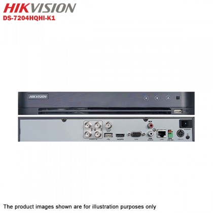 Hikvision Turbo HD 4 Channel CCTV DVR DS-7204HQHI-K1 + Hikvision 1MP 720P Indoor IR Dome Camera DS-2CE56C0T-IRP + 1TB WD PURPLE CCTV HDD
