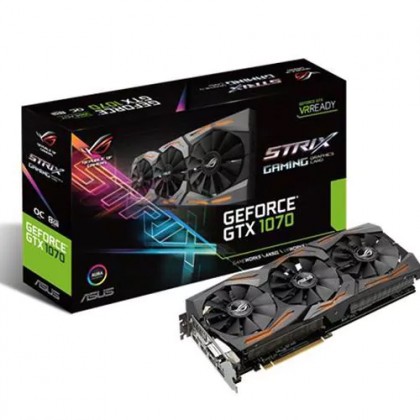 ASUS ROG Strix GeForce GTX 1070 OC edition 8GB GDDR5 with Aura Sync Gaming Mining Graphics Card STRIX-GTX1070-08G-GAMING