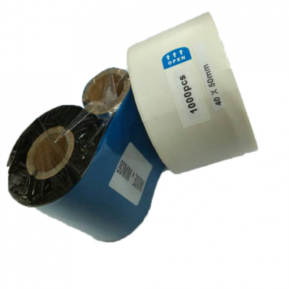 3 Roll Wax Barcode Ribbon 80mm x 300m + 10 Barcode Label 50mm x 40mm (1000pcs per barcode label) 3 Roll Wax Barcode Ribbon 80mm x 300m + 10 Barcode Label 50mm x 40mm (1000pcs per barcode label)