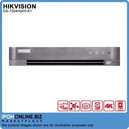 Hikvision DS-7204HQHI-K1 4 Channel Up To 4MP Turbo HD TVI AHD CVI CVBS IP CCTV DVR