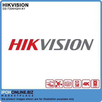 Hikvision DS-7204HQHI-K1 4 Channel Up To 4MP Turbo HD TVI AHD CVI CVBS IP CCTV DVR