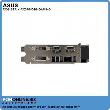 Asus Strix Radeon RX 570 4GB GDDR5 OC Edition DVI HDMI With Aura Sync Gaming Mining Graphics Card ROG-STRIX-RX570-O4G-GAMING