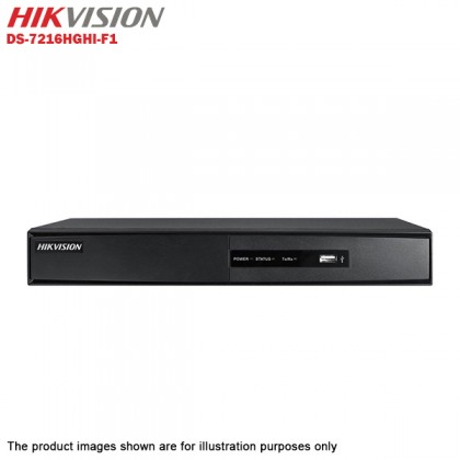 Hikvision Turbo HD 16 Channel CCTV DVR DS-7216HGHI-F1 + Hikvision 1MP 720P Bullet Camera DS-2CE16C0T-IRP & Dome Camera DS-2CE56C0T-IRP + 3TB Toshiba Surveillance CCTV HDD