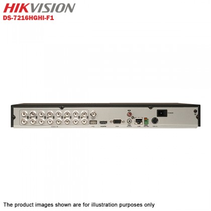 Hikvision Turbo HD 16 Channel CCTV DVR DS-7216HGHI-F1 + Hikvision 1MP 720P Outdoor IR Bullet Camera DS-2CE16C0T-IRP + 3TB Toshiba Surveillance CCTV HDD