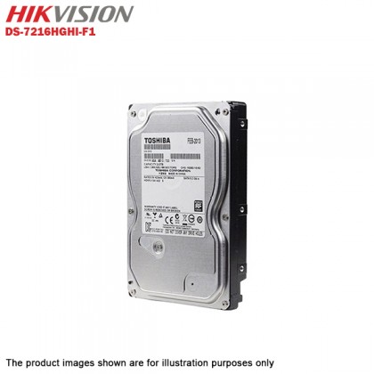 Hikvision Turbo HD 16 Channel CCTV DVR DS-7216HGHI-F1 + Hikvision 1MP 720P Outdoor IR Bullet Camera DS-2CE16C0T-IRP + 3TB Toshiba Surveillance CCTV HDD