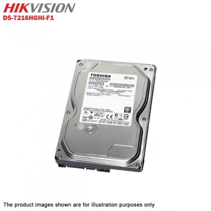 Hikvision Turbo HD 16 Channel CCTV DVR DS-7216HGHI-F1 + Hikvision 1MP 720P Outdoor IR Bullet Camera DS-2CE16C0T-IRP + 3TB Toshiba Surveillance CCTV HDD