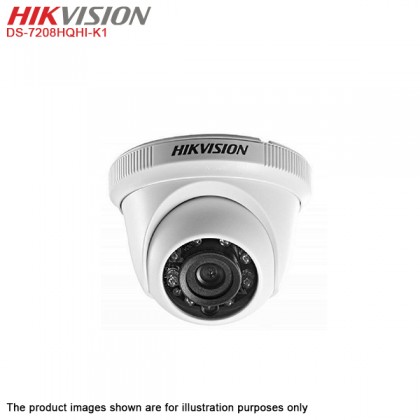 Hikvision Turbo HD 8 Channel CCTV DVR DS-7208HQHI-K1 + Hikvision 1MP 720P Bullet Camera DS-2CE16C0T-IRP & Dome Camera DS-2CE56C0T-IRP + 1TB Seagate Skyhawk CCTV HDD