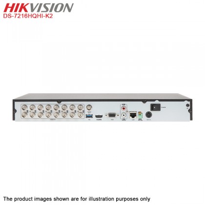 Hikvision DS-7216HQHI-K2 16 Channel up to 4MP Turbo HD TVI AHD CVI CVBS IP CCTV DVR Hikvision DS-7216HQHI-K2 16 Channel up to 4MP Turbo HD TVI AHD CVI CVBS IP CCTV DVR