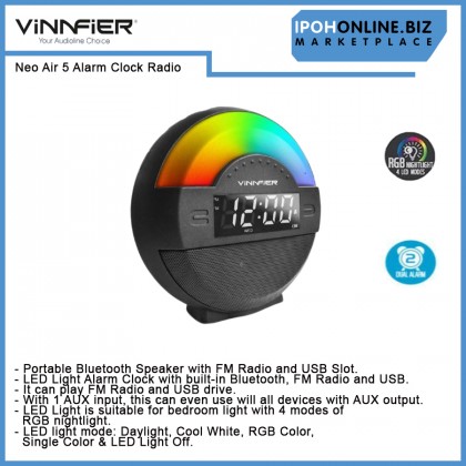 Vinnfier Neo Air 5 Wireless Alarm Clock Radio Vinnfier Neo Air 5 Wireless Alarm Clock Radio
