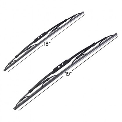 Hella Wiper Blade Premium 18 + 19 inch Proton Iswara 1992 set 