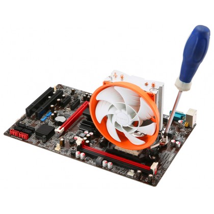 Segotep Frozen Tower T2 95W 1150 775 AM3 Heatpipe CPU Cooler - ORANGE