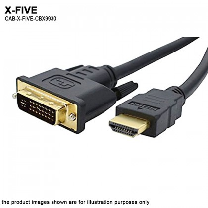 X-FIVE CBX9930 DVI 24+1 to HDMI Cable - 1.8m