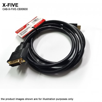 X-FIVE CBX9930 DVI 24+1 to HDMI Cable - 1.8m