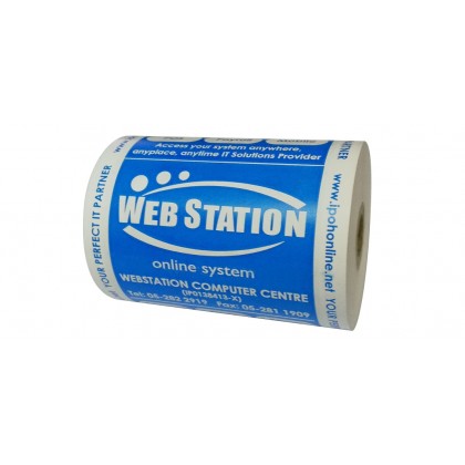 POS Thermal Roll Receipt Paper (80 x 57 x 12mm) Blue - 100 Rolls