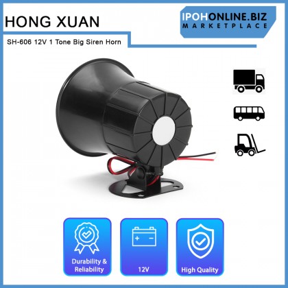 Hong Xuan SH-606 12V 1 Tone Big Siren Horn