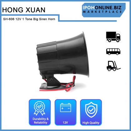 Hong Xuan SH-606 12V 1 Tone Big Siren Horn