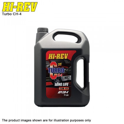 HI-REV Turbo CH4 7L API CH-4/SJ SAE 15W-40 Mineral Base Super Multigrade Engine Oil