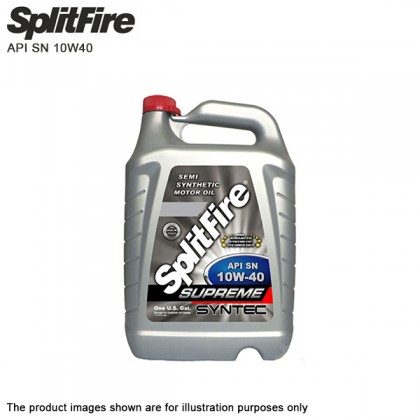 Splitfire API SN 10W40 Semi Synthetic Engine Oil 3.79L With Advanced Synthetic Technology Splitfire API SN 10W40 Semi Synthetic Engine Oil 3.79L With Advanced Synthetic Technology