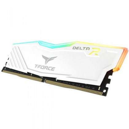 TeamGroup T-FORCE Delta RGB White 4GB DDR4 2666 UDIMM Desktop Gaming RAM TF4D44G2666HC15B01