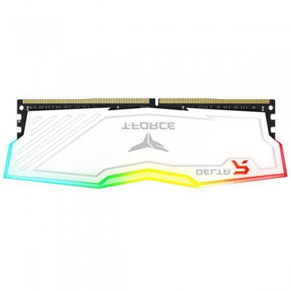 TeamGroup T-FORCE Delta RGB White 4GB DDR4 2666 UDIMM Desktop Gaming RAM TF4D44G2666HC15B01