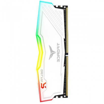 TeamGroup T-FORCE Delta RGB White 4GB DDR4 2666 UDIMM Desktop Gaming RAM TF4D44G2666HC15B01