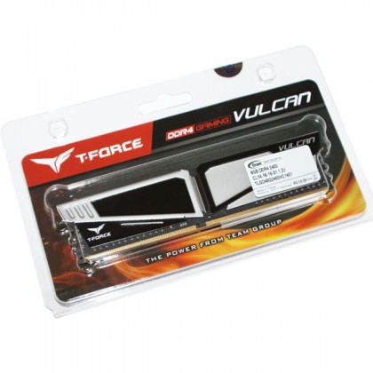 TeamGroup 8GB T-FORCE Vulcan Gray DDR4 2400 PC4 19200 UDIMM Desktop Gaming RAM TLGD48G2400HC1401