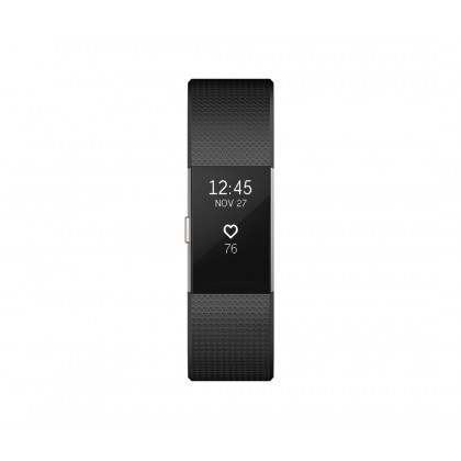 Fitbit Charge 2 Heart Rate + Fitness Wristband - Black (L Size)