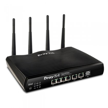 DrayTek Vigor2926Lac Series Dual WAN Built-in 4G LTE Load Balancing Gigabit VPN Firewall Wave 2 Wireless Router