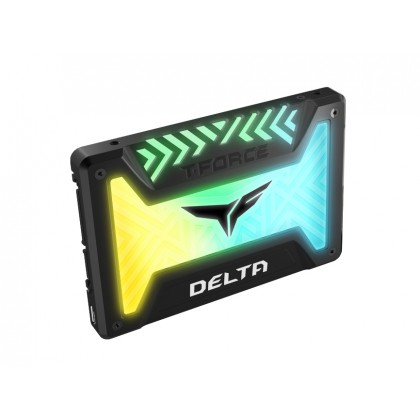 TeamGroup 500GB T-Force Delta RGB Lighting 2.5 inch SATA III Internal Solid State Drive SSD - T253TR500G3C313