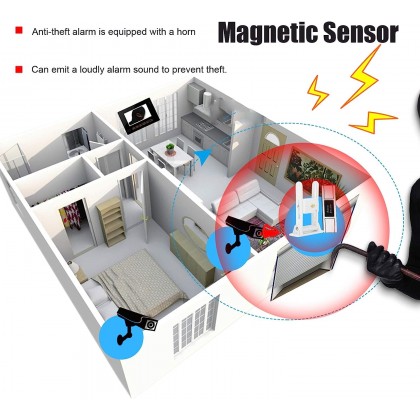Roller Shutter Sensor Door  Adjustable Overhead Roller Shutter Sensor for Alarm System