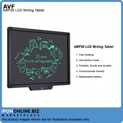 AVF 20 inch Straight Edge Paperless LCD Writing & Drawing Tablet AWP20