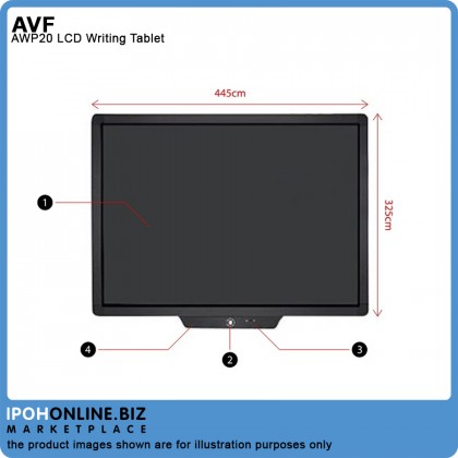 AVF 20 inch Straight Edge Paperless LCD Writing & Drawing Tablet AWP20