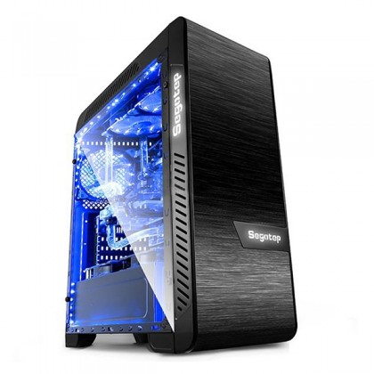 Segotep EOS SG-K3 Aluminum Tempered Glass 2 side ATX Gaming Casing with LED Ring Fan
