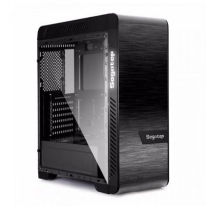 Segotep EOS SG-K3 Aluminum Tempered Glass 2 side ATX Gaming Casing with LED Ring Fan