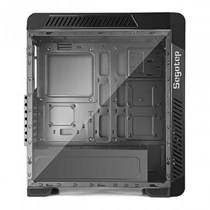 Segotep EOS SG-K3 Aluminum Tempered Glass 2 side ATX Gaming Casing with LED Ring Fan