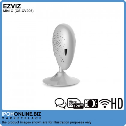 EZVIZ Mini O HD Indoor Wi-Fi Cloud Camera C2C 720p With 2 Way Audio CS-CV206 - FOC 16GB Micro SD
