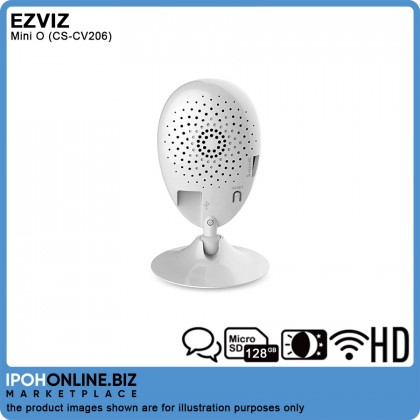 EZVIZ Mini O HD Indoor Wi-Fi Cloud Camera C2C 720p With 2 Way Audio CS-CV206 - FOC 16GB Micro SD