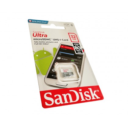 SanDisk Ultra SDSQUNS-O32G-GN3MN 32GB 80MB/s UHS-I Class 10 microSD HC Card