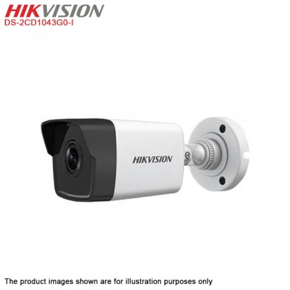 Hikvision DS-2CD1043G0-I 4MP H.265+ EXIR Weatherproof IR Network IP PoE CCTV Bullet Camera Hikvision DS-2CD1043G0-I 4MP H.265+ EXIR Weatherproof IR Network IP PoE CCTV Bullet Camera