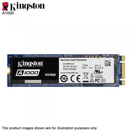 Kingston A1000 480GB PCIe NVMe Gen 3.0 x2 M.2 2280 SSD SA1000M8/480G Kingston A1000 480GB PCIe NVMe Gen 3.0 x2 M.2 2280 SSD SA1000M8/480G