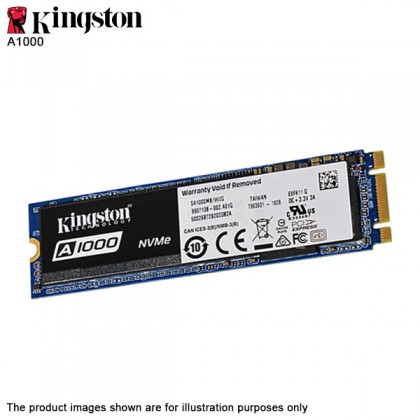 Kingston A1000 480GB PCIe NVMe Gen 3.0 x2 M.2 2280 SSD SA1000M8/480G Kingston A1000 480GB PCIe NVMe Gen 3.0 x2 M.2 2280 SSD SA1000M8/480G
