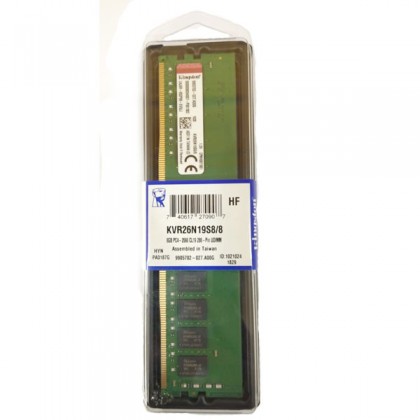 Kingston KVR26N19S8/8 8GB DDR4 2666Mhz PC4 2666 UDIMM Desktop RAM