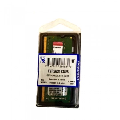 Kingston KVR26S19S8/8 8GB DDR4 2666Mhz PC4 2666 SODIMM Notebook RAM Kingston KVR26S19S8/8 8GB DDR4 2666Mhz PC4 2666 SODIMM Notebook RAM