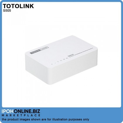 TOTOLINK S505 5 Port 10/100Mbps Mini Desktop Network Switch