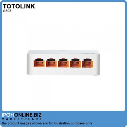 TOTOLINK S505 5 Port 10/100Mbps Mini Desktop Network Switch