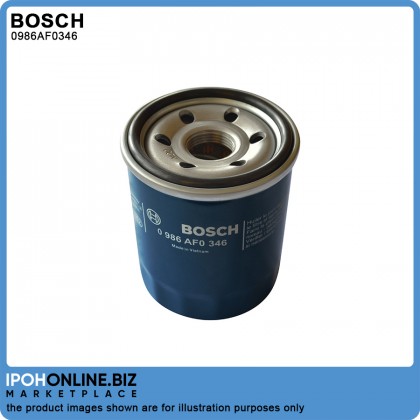 Bosch Oil Filter For Proton Persona Gen2 Exora Wira Saga - 0986AF0346 (1 Unit)