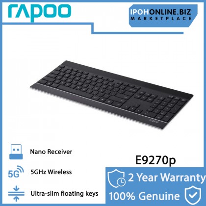 RAPOO E9270P 5G Wireless Ultra Slim Touch Keyboard - Black